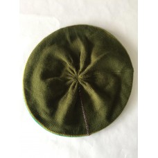 Echo Soft Mujers Green Striped Knit Beret O/S  eb-98268142